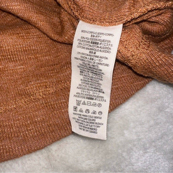 We The Free Don't Forget Me Cedar Brown Ribbed Knit Long Sleeve Top Size XS - Picture 15 of 16